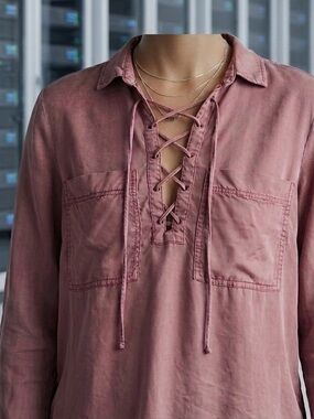 Free People Boho Lace-Up in Dusty Rose
